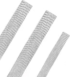 Copper Wire Loom - EMI/RFI Shielding Flexible Cable Management for Automotive Audio, Industrial Expandable Cables, Marine Wiring & Computer Case ﻿ (Tinned Copper, 12mm (15/32")-16ft)