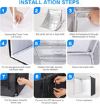 Photo Studio Light Box Photography 32"x32" with 100 LED and 6 Colors Backdrops Photo Box with Lights, Foldable Picture Box for Product Photography with 6500K Brightness