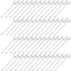 Shimeyao 100 Pcs Peg Board Shelving Hooks Stainless Steel Hanging Board Pegs Wall Display Hooks Bulk for 1/8 1/4 Garage Storage Organizer Accessories(8 Inch,Silver)