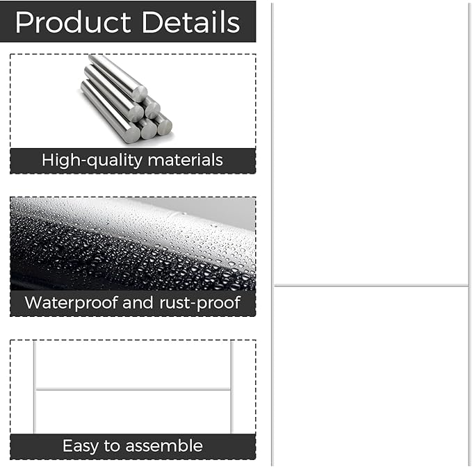100 Pcs Yard Sign Stake, 15'' x 10'' Heavy Duty Metal H Frame Wire H Stakes, Weatherproof Metal Holder for 4mm 5mm Corrugated Signs, Lawn Sign Stake for Christmas Decoration and More