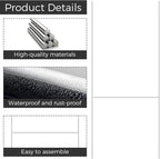 100 Pcs Yard Sign Stake, 15'' x 10'' Heavy Duty Metal H Frame Wire H Stakes, Weatherproof Metal Holder for 4mm 5mm Corrugated Signs, Lawn Sign Stake for Christmas Decoration and More