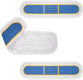 KeFanta 24" Commercial Dust Mop Replacement Heads,3 Pack Reusable Industrial Dust Mop Pads, Washable Cotton Dust Mop Refill for Floor Cleaning & Janitorial Supplies,Only Fits:B0D7MKSZ8N,B0FHHPTZHQ