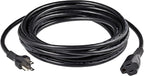 Amazon Basics Extension Cord, 20 Ft, 3 Prong Outlet Extender, Indoor Extension Cord, 13 Amps, 125V, Black