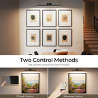 Picture Lights for Wall, Battery Operated Picture Light 24in Gallery Light for Paintings CCT Dimmable Recharging Battery Wall Light with Remote Control for Living Room Gallery Dartboard