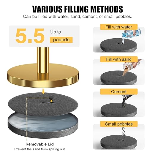 kaiyomi 8Pcs Stanchions with Red Velvet Ropes Set, 5 Feet Velvet Ropes and Posts Poles for Red Carpet Party Decoration and 360° Photo Booth (Golden)