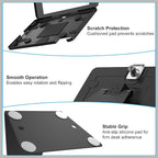 iPad Kiosk Stand 10.2-inch (9th/8th/7th Gen) – Aluminum Lightweight Anti-Theft Locking Countertop Stand with Keyed Enclosure, 360° Swivel & Flip for Customer Display, POS Holder, Commercial-Grade