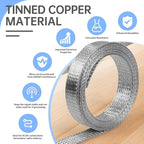 Copper Wire Loom - EMI/RFI Shielding Flexible Cable Management for Automotive Audio, Industrial Expandable Cables, Marine Wiring & Computer Case ﻿ (Tinned Copper, 14mm (9/16")-6.56ft)
