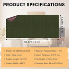 Marine Carpet,5 FT x 10 FT Olive Green Indoor Outdoor Carpet 0.2" Thick with Water-Proof TPE Backing, Non-Slide for Home, Patio, Porch, Deck