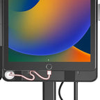 CTA Digital Dual Kiosk Stand – CTA Dual Security Kiosk Stand with Locking Case, Cable, and 360-Degree Rotating Base – Compatible with iPad 7th/ 8th/ 9th Gen 10.2-inch, iPad Air 4, (PAD-ASKB10) – Black