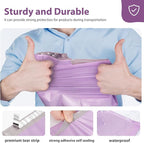 Fuxury Poly Mailers 12x15.5 Inch 500 Pcs, Bulk Shipping Bags for Clothing, Strong Adhesive Shipping Envelopes for Small Business Suppliers,Waterproof Mailers Poly Bags Mailing Envelopes Light Purple