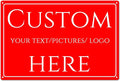 Custom Sign, Custom Delivery ，Aluminum Weatherproof Metal Sign Multiple Sizes, Customize for Office, Business, Workplace, office, Home, Delivery (14 * 10Inch)