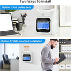 TooCust Time Clock Bundle with 200 Time Cards, 4 Ink Ribbons, 2 Ten-Slot Time Card Racks, & 2 Security Keys, Auto-Align Employee Time Clocks for Small Business