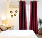 BGment Blackout Curtains for Bedroom - Grommet Thermal Insulated Room Darkening Curtains for Living Room, Set of 2 Panels, Each 46 x 72 Inch, Burgundy Red