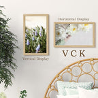 VCK 14x24 Oak Wood Frame for Picture, Natural Solid Wood Photo Frames 5 Pack, Wall Gallery Frame