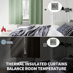 BGment Grass Green Black Out Curtains 63 Inch Long for Bedroom - Spring Style Room Decor Thermal Insulated Grommet Minimalist Window Treatments Drapes, 2 Panels, 42 x 63 Inch