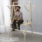 Outdoor Vendor Cart, Wooden Lightweight Farmers Market Stalls/Concession Stand Booths, Foldable Vendor's Stall, Portable Food Display Stand for Market(Yellow,150 * 60 * 200cm)