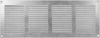 Repa Market Air Vent Cover 16x6 Inch (Outer Dimensions) Galvanized Steel Louvered Grill Cover with Mesh Screen/Wall or Ceiling Vent/HVAC Register for Indoor and Outdoor Ventilation