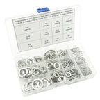 #4 to 5/8 Stainless Steel Split Lock Washers Assortment Kit,for #4#6#8#10#12 1/4" 5/16" 3/8" 7/16" 1/2" 9/16" 5/8" Screws/Bolts