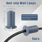 6pcs 3/4 Inch/19mm Cable Grommets for Starlink, Split Wall Feed Through Bushings Anti-Slip Cable Routing Kit for Ethernet/TV Wires Waterproof Cord Protection Accessories (Gray)