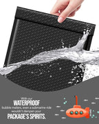 GSSUSA Black Bubble Mailers 10x13 Padded Envelopes 500 Pack Self-Seal Packaging Bags, Small Business Supplies, Shipping Envelopes, Mailing Bags, Packaging for Small Business
