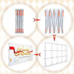 7.38 X9.84 ft Portable Pop up Display Stand Trade Show Backdrop Tension Booth Collapsible Trade Show Booth for Exhibit, Conference, Weddings, Party, Collapsible Space Truss (Frame Only)
