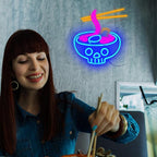 Ramen Neon Sign Ramen Neon Light LED Neon Sign for Japanese Restaurant Wall Décor Dimmable LED Neon Light for Bar Restaurant Music Concert Man Cave Wall Art 16.8"×12.8"