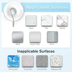 VIS'V Suction Cup Hooks, 1.77 Inch Small Window Suction Cups with Metal Hooks, Removable and Reusable, Clear, 12 Pcs