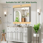 40X32 Black Bathroom Mirror for Over Sink, Metal Framed Vanity Mirror Wall Mounted, Rectangle Mirror for Bedroom Living Room Restroom Entryway, Anti-Rust, HD Tempered Glass