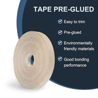 PATIKIL White Oak Edge Banding, 1-1/2 Inch x 250 ft Wood Veneer Tape Pre-glued Flexible Plywood Edge Banding with Hot Melt Adhesive for Furniture Restoration