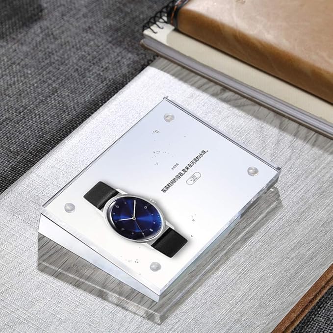 Acrylic Label Holder Price Tag Displays Sign Holder Data Card Holder Table Top Sign Stand (90*55mm/3.54x2.17 inches)