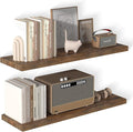 12 Inch Deep Floating Shelves for Wall 2 Pack Floating Shelfs Large Storage Space Wall Decor Display Shelf for Bathroom Living Room Bedroom Kitchen 40" W x 12" D x 1.2" H Rustic Brown