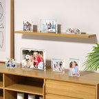 AITEE 5x7 Acrylic Picture Frames 3 Pack, 20% Thicker Block, Clear Picture Frames Freestanding Double Sided Magnetic Acrylic Lucite Frameless Transparent Square Frame Gift for Desktop Display