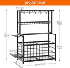 HOOBRO Sports Equipment Garage Organizer, Ball Storage Rack with Basket, Heavy Duty Ball Holder with Hooks, for Outdoor, Garage, Club, Basement, Black BK80JJ01