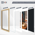 VCK 11x14 Picture Frame 5 Pack - Natural Oak, High-End Wood Poster Frames with Tempered Glass, Display 8x10 Photo with Mat or 11x14 without Mat, Art Gallery-Quality, Wall Hanging, Natural Oak