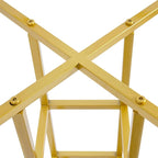 Wedding Flower Display Stand, Gold Open Flower Frame, 46.65 in Tall Metal Floral Riser, Wedding Centerpiece Top Flower Display Stand Pedestal, for Wedding Birthday Party Events Decor