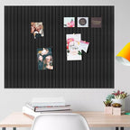 Large Felt Bulletin Board 47x47 Inch, 16pcs Peel and Stick Felt Wall Tiles Modern Push Pin Board for Wall Organization