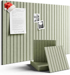 Large Felt Bulletin Board 36" x 24" Cork Board Alternative-6 Pack with 40 Safe Removable Adhesive Tabs, Cork Boards for Walls Cork Board for Home Office Classroom Pin Board (Sage)