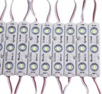 REXTiN Super Bright 200pcs 3 LED Module Blue 5630 5730 SMD 40-45LM Per led Waterproof Decorative Light for Letter Sign Advertising Signs with Tape Adhesive Backside