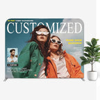Custom Tension Fabric Display with Stand 7.5 x 20 FT Pop Up Display Trade Show Backdrop Large Portable Tradeshow Booth Display Banner for Business,Campuses, Weddings, Corporate