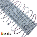 REXTiN Super Bright 200pcs 3 LED Module Pink 5050 SMD 66-72LM Each Module Waterproof Decorative Light for Letter Sign Advertising Signs with Tape Adhesive Backside