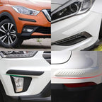 Anti-Collision Patch Car Bumper Protector Trim - Universal Anti-Scratch Strip for Rear Bumper and Door Edge Guards (White, 4-Pack)