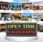 P6 Outdoor Full Color 40 x 18 inches Led Sign WIFI And USB Programmable Led Display With High Resolution Scrolling Texts, Colorful images and videos LED Advertising Screen Digital Board For Shop