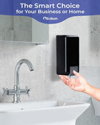 Wall Mounted Soap Dispenser with Large 34 oz. Capacity - A Black Commercial Hand Soap Dispenser or Hand Sanitizer Wall Mount Unit That Holds 25 pct More Than Other Brands - ADA Compliant
