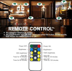 LED Spotlight, Battery Powered Picture Lights, Uplight Indoor, Puck Lights with Remote, Plant Spot Light for Wall Art Display Dartboard Painting Artwork Accent Closet-Green