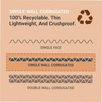 BOX USA 40 Gallon 18" L x 18" W x 30" H 10-Pack Cardboard Trash Cans and Recycling Bins, Reusable or Disposable Pop Up Garbage Boxes for Parties, Outdoor Events, Heavy Duty, Recycle