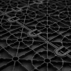 IncStores FlooringInc's Nitro 12"x12" Snap-Together Garage Flooring Tiles, Non-Slip Interlocking Plastic Floor Mat, Garage Organization & Storage, Coin Pattern, Midnight Black, 52 Tiles, 52 Sq/Ft