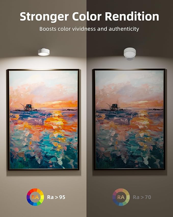 EZVALO LED Wall Mounted Lights, 5500mAh Rechargeable Wall Sconces Lamp, 3 Color Temps & Remote and Touch Control, 360°Rotation Dimmable Cordless Wall Light for Bedroom Reading Study (2 Pack White)