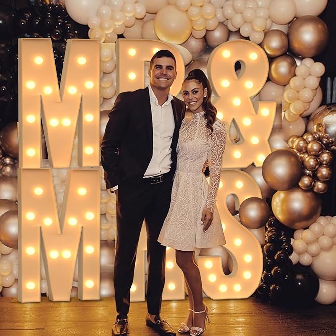 Marquee Letters 4 Feet Tall, 4FT Large Light up Letters K, Big Sign K with Warm White Light for Birthday Wedding Proposal Engagement Graduation Party Backdrop Decorations