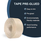 PATIKIL White Oak Edge Banding, 3 in x 49.2 ft Wood Veneer Tape, Pre-glued Flexible