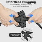 3FT 2 Pack 12 Gauge 3 Outlet Outdoor Extension Cord 12/3 Heavy Duty SJTW Power Cord 3 Way Waterproof Power Cable 3 Prong Grounded 12AWG 15Amp 1875W ETL Listed